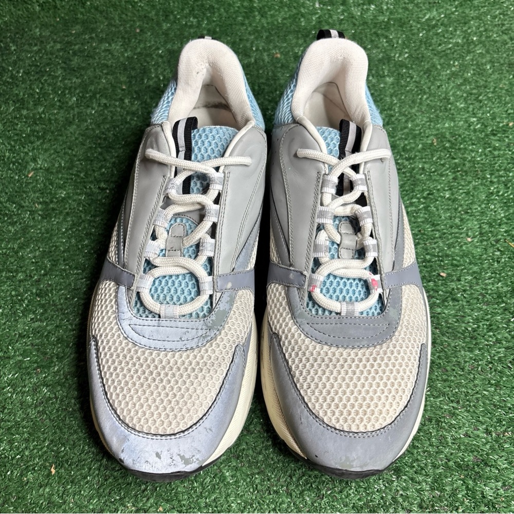 Size 46 / US 13 - Dior B22 Reflective Trainer White Blue White Gray - Picture 2 of 16